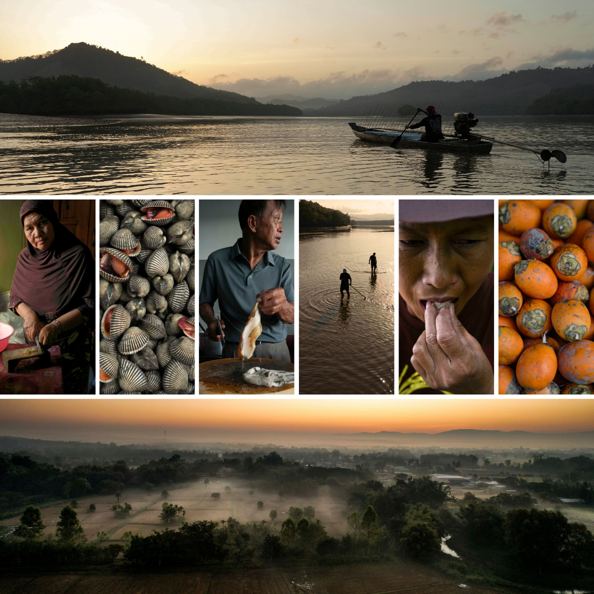 Photographs from the field — portraits, landscapes, food, craft